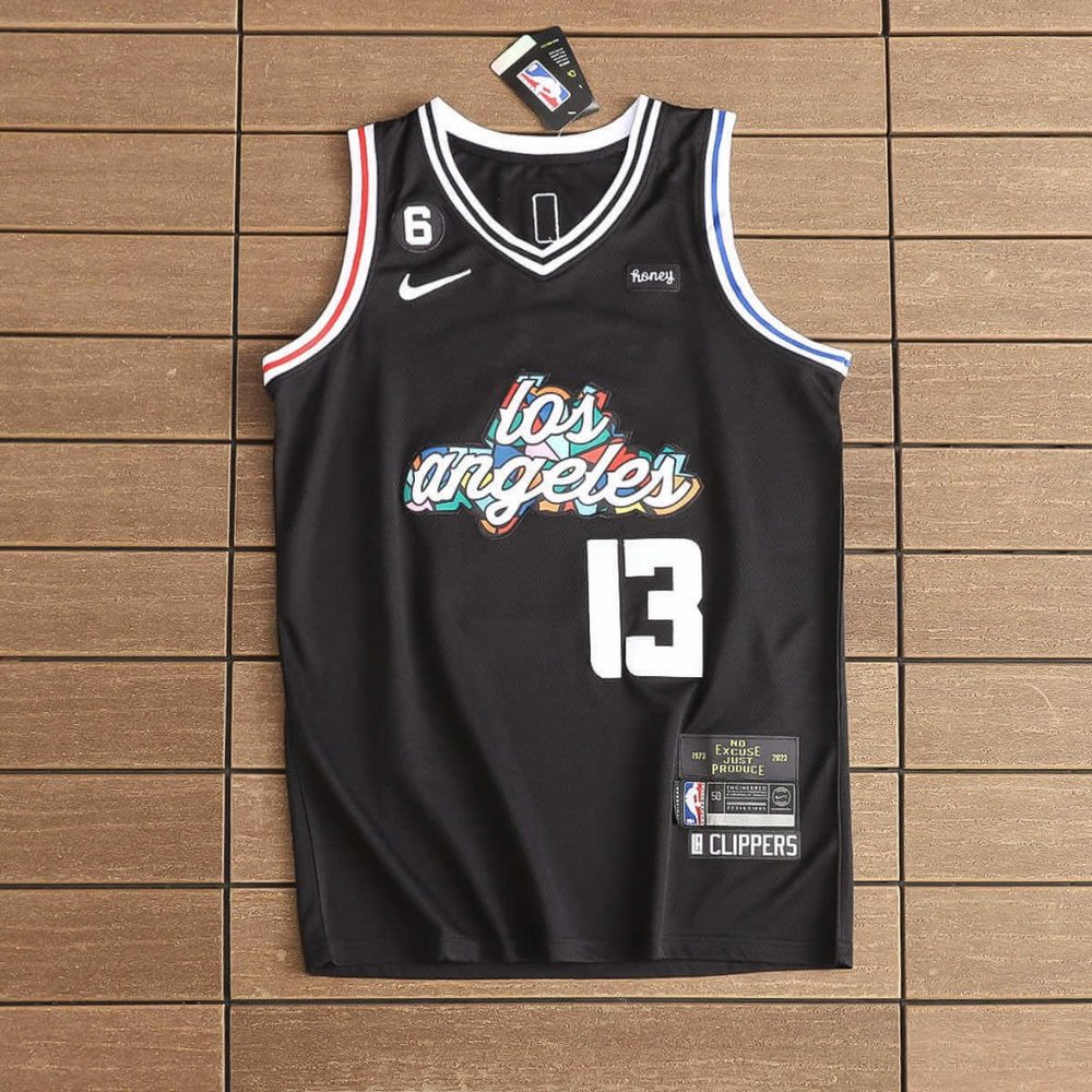NBA Los Angeles Clippers #13 Black Jersey - Paul George